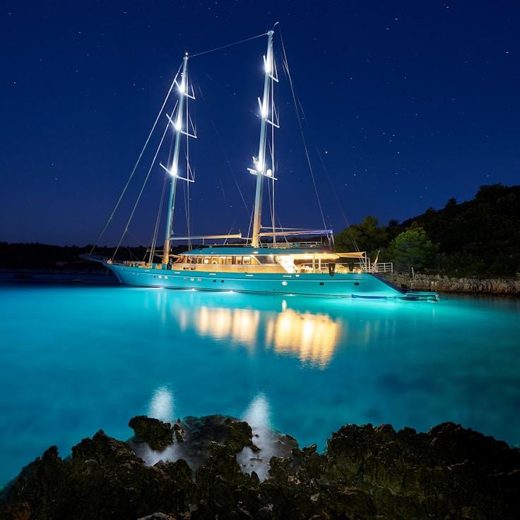 Business retreat on sailboat